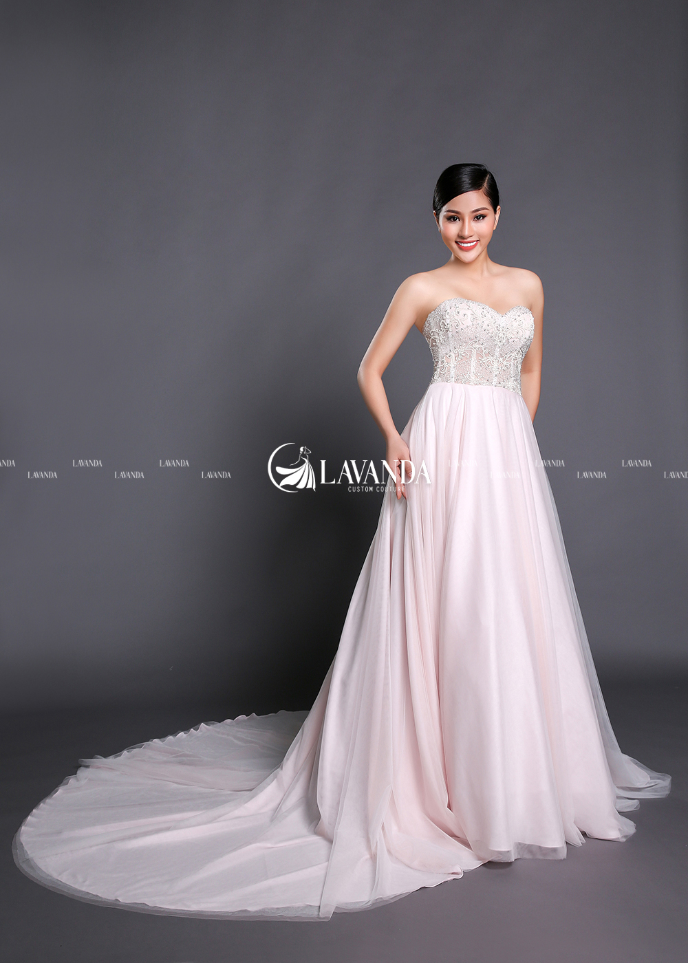 Strapless Beaded Wedding Dress