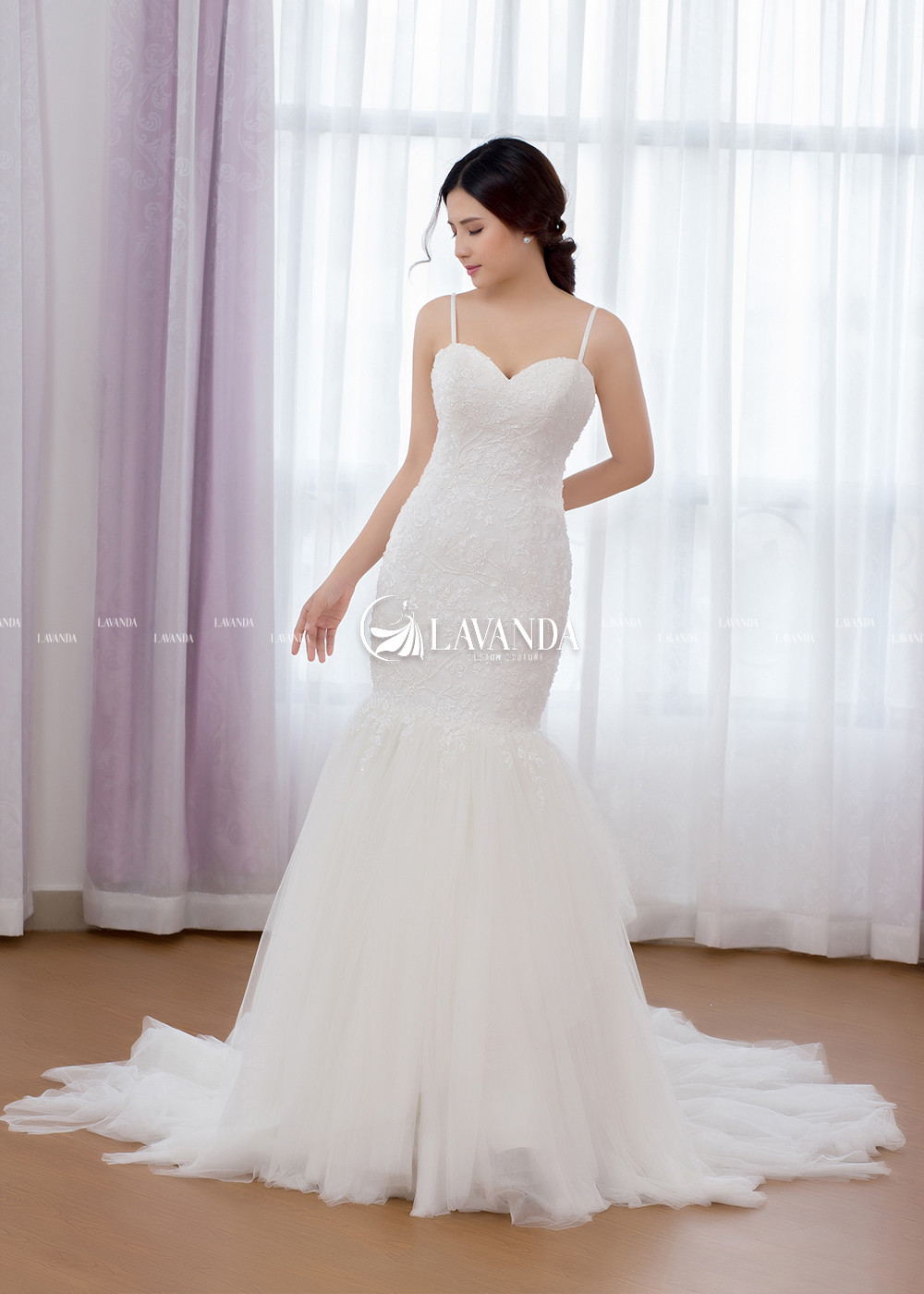 Beaded Lace Mermaid Wedding Dress