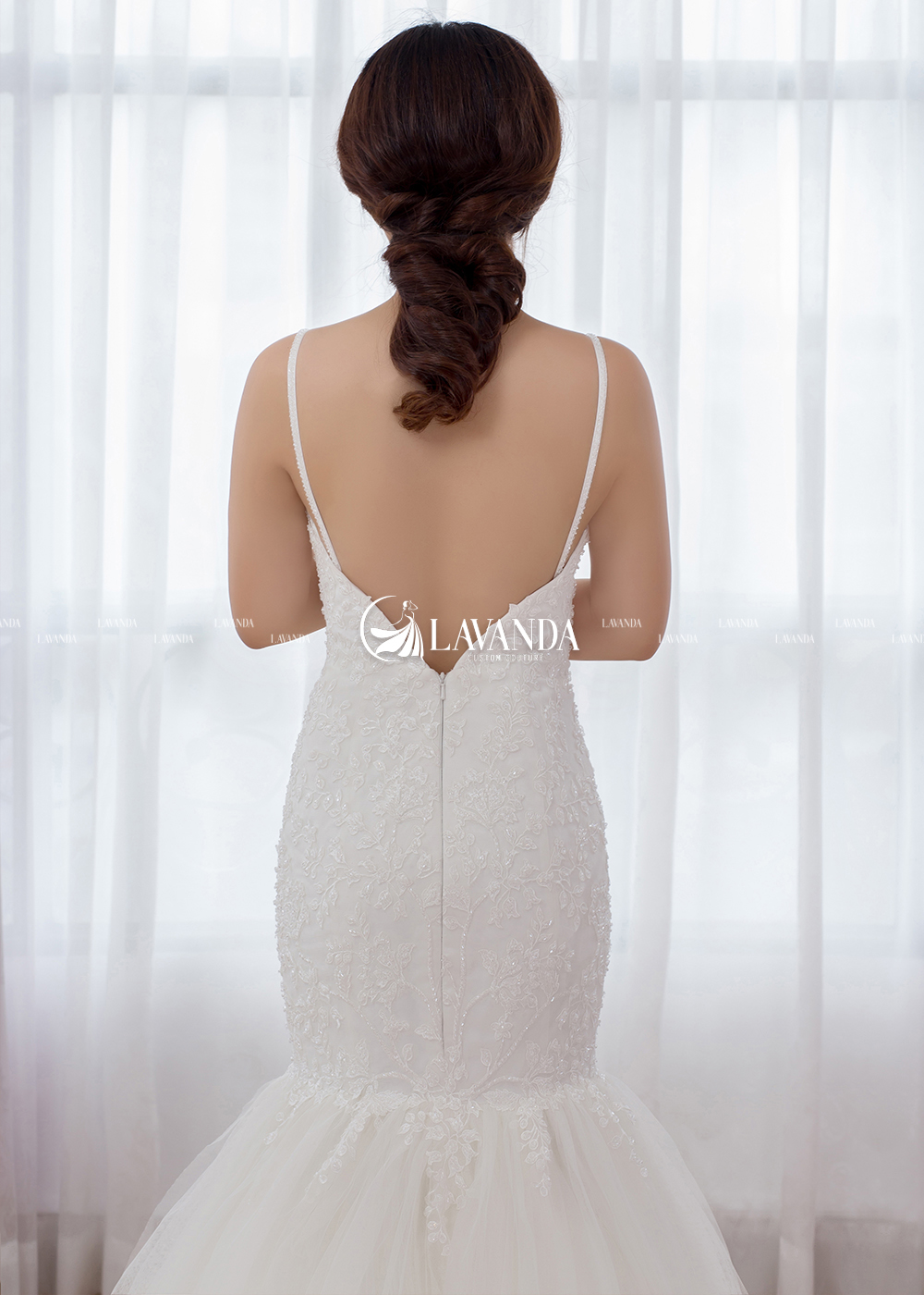 Beaded Lace Mermaid Wedding Dress