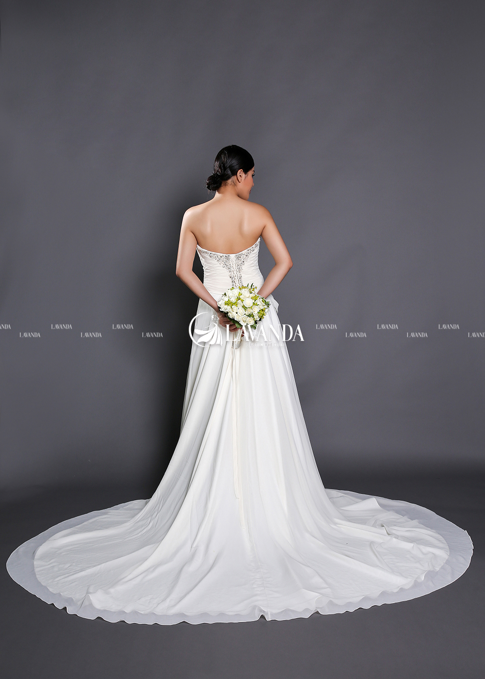 Corset Bodice Pleated Wedding Dress