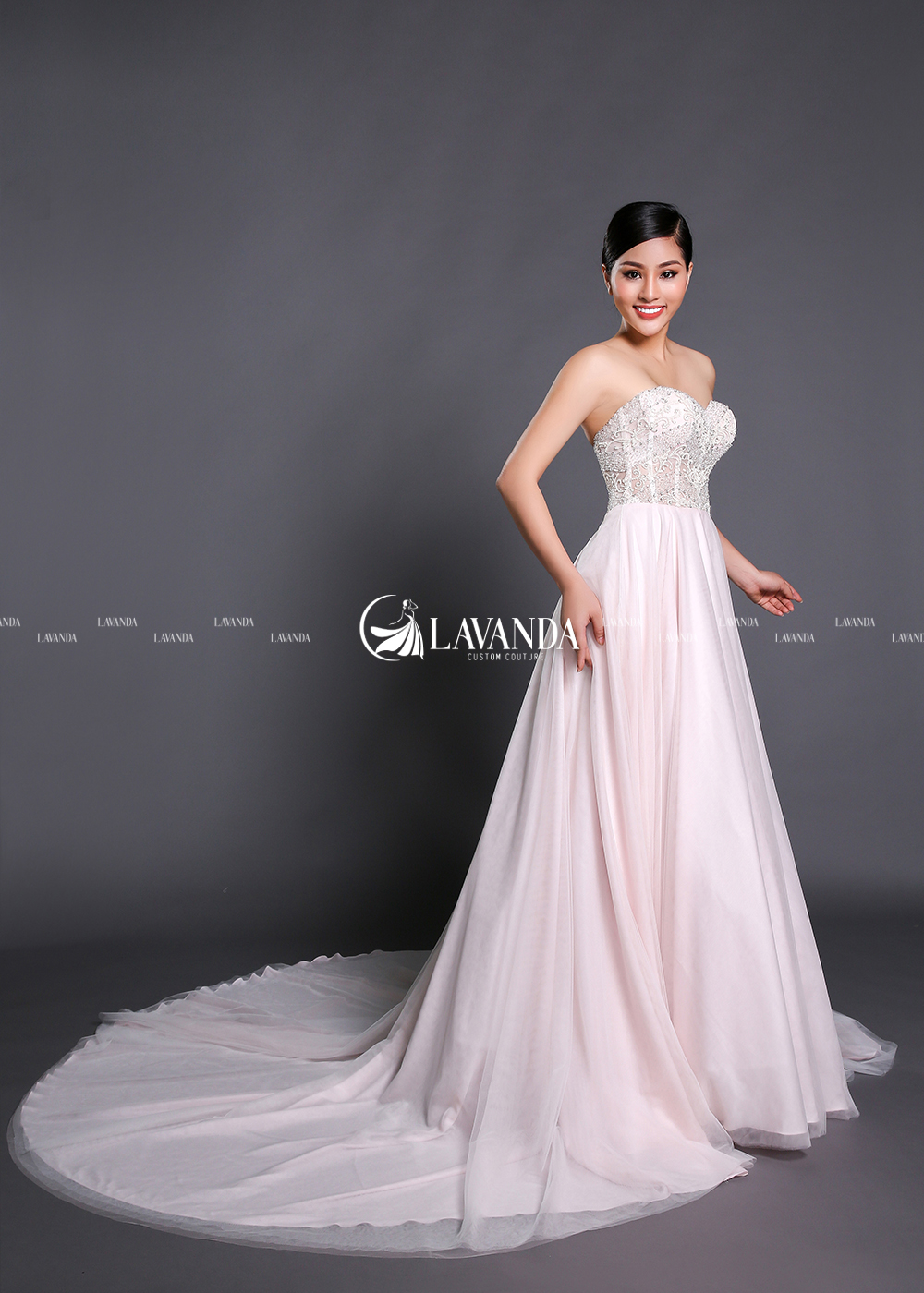 Strapless Beaded Wedding Dress